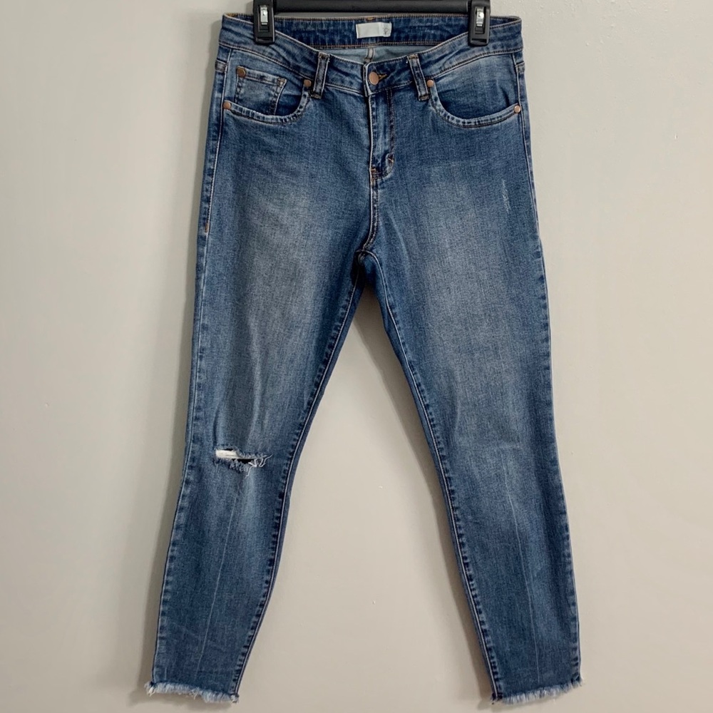 BP Ripped Skinny Ankle Jeans